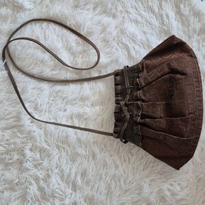 Vintage Fendi Pre- 1980's Zucca FF Crossbody Bag